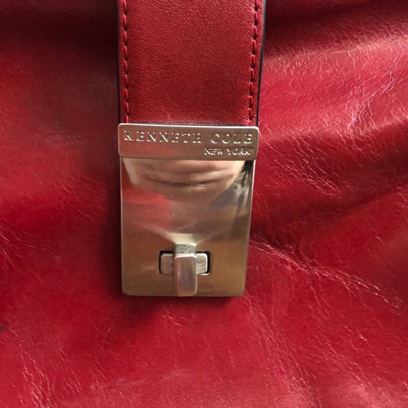 Cole Bags Red Leather Cole New York Leather Bag
